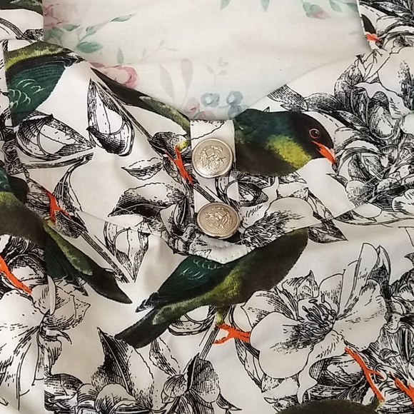 Festive Black White Print Halter Dress - Picture 4 of 13